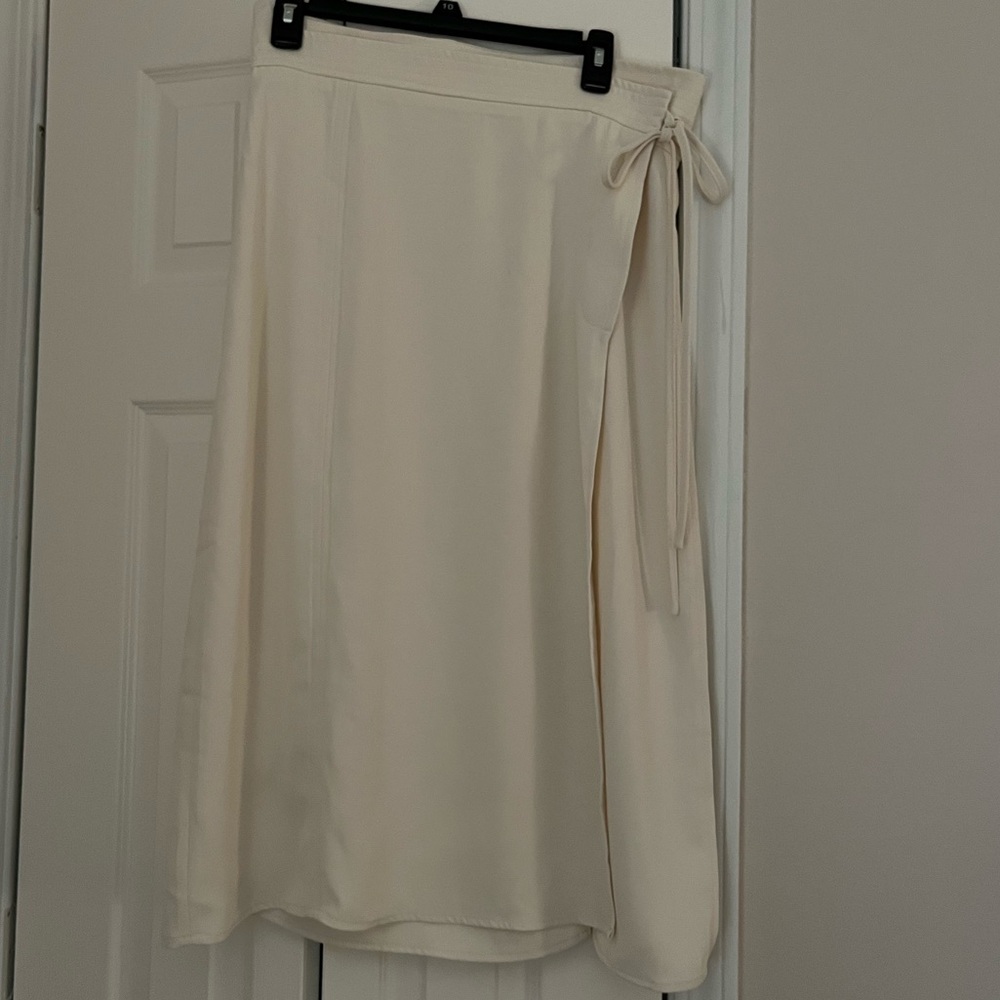Gorgeous cream midi wrap skirt